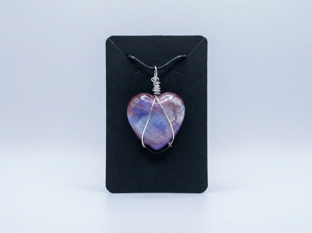 Velvet Alchemy: Love Spell Heart Charm Necklace