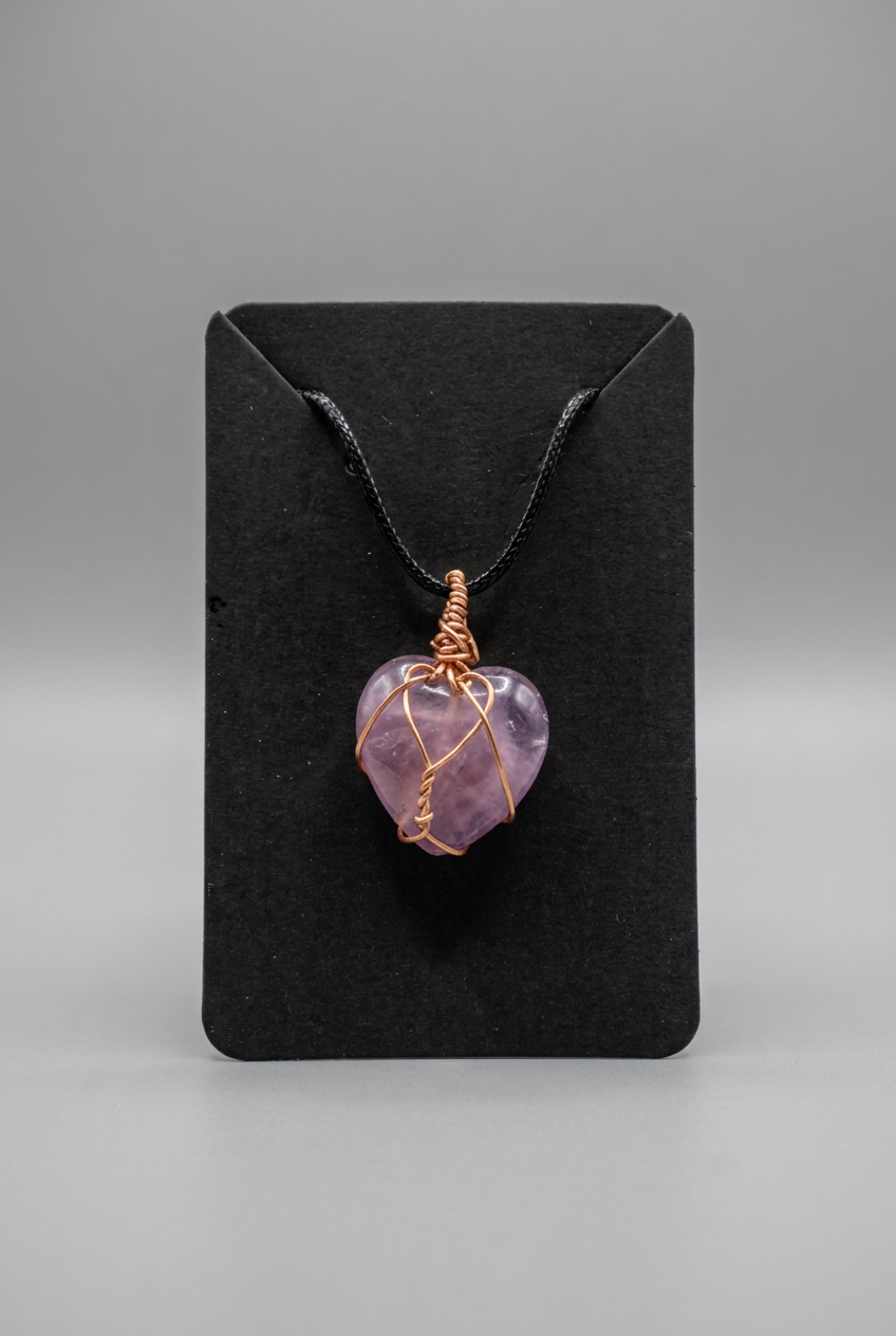 Velvet Alchemy: Love Spell Heart Charm Necklace