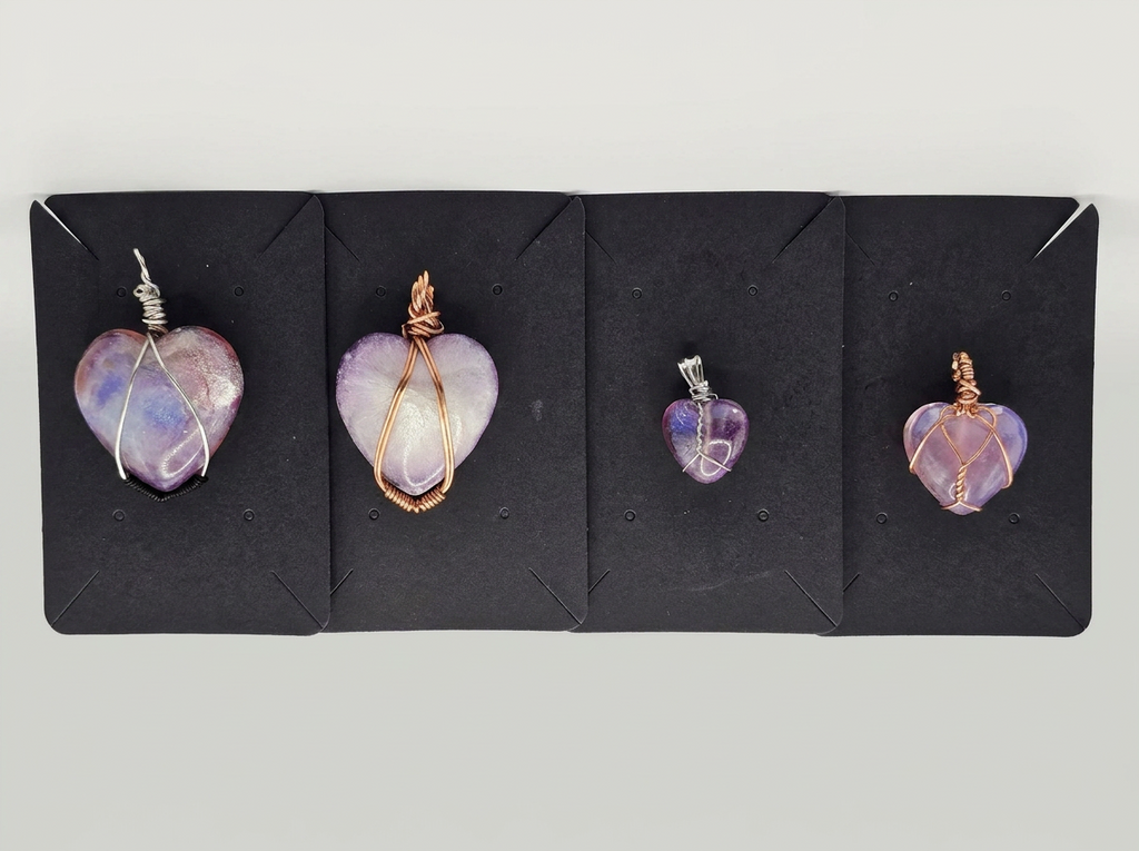 Velvet Alchemy: Love Spell Heart Charm Necklace