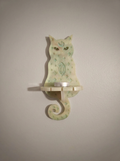 Velvet Alchemy: Enchanted Cat Shelf Green