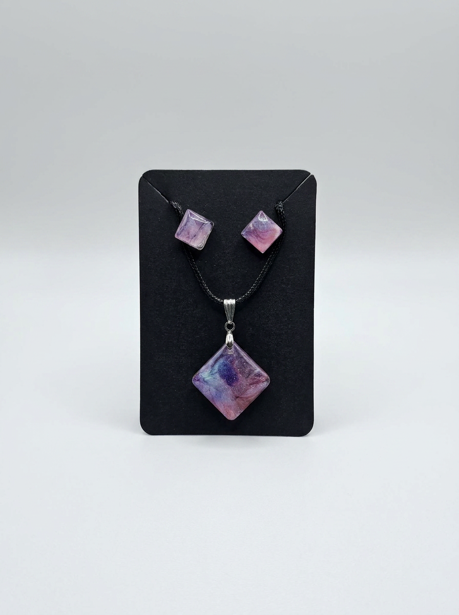 Velvet Alchemy: Celestial Prism Jewelry Set