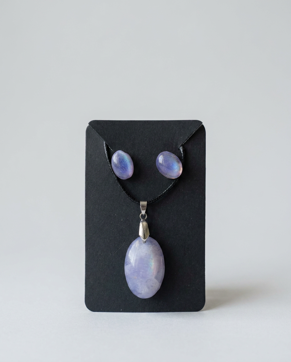 Velvet Alchemy: The Moonlit Dewdrop Jewelry Set