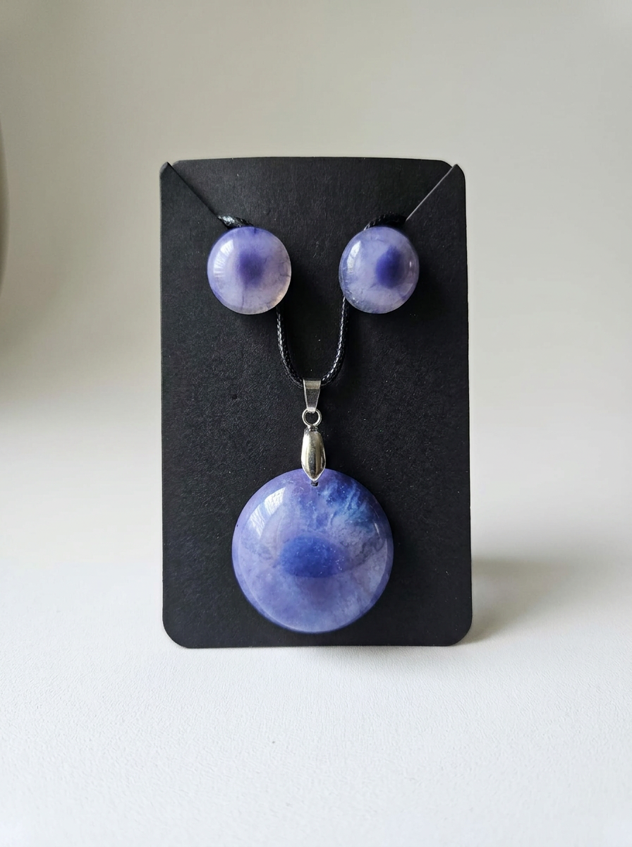 Velvet Alchemy: Violet Moonrise Jewelry Set
