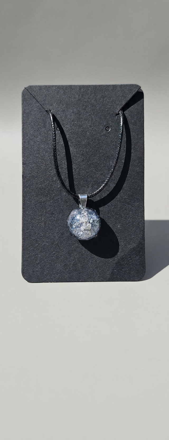 Velvet Alchemy: Silver Moon Stardust Pendant