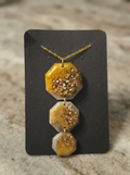 Velvet Alchemy: Gilded Eclipse Necklace