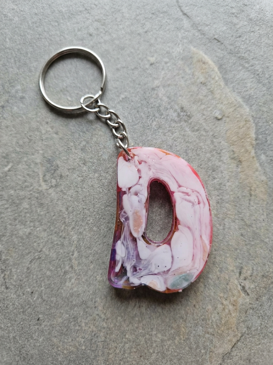 Velvet Alchemy: Ink Drift Resin Keychains