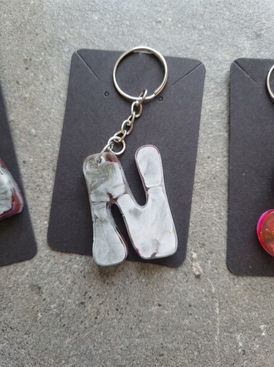 Velvet Alchemy: Ink Drift Resin Keychains