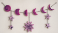 Velvet Alchemy: Lunar Phase Wall Hanging