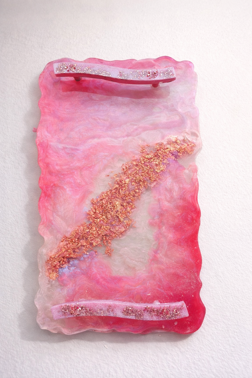 Velvet Alchemy: Aurora Kiss — Rose Veil Resin Tray