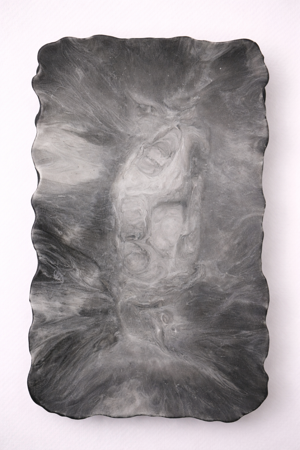 Velvet Alchemy: Frostline — Smoke Marble Vanity Tray
