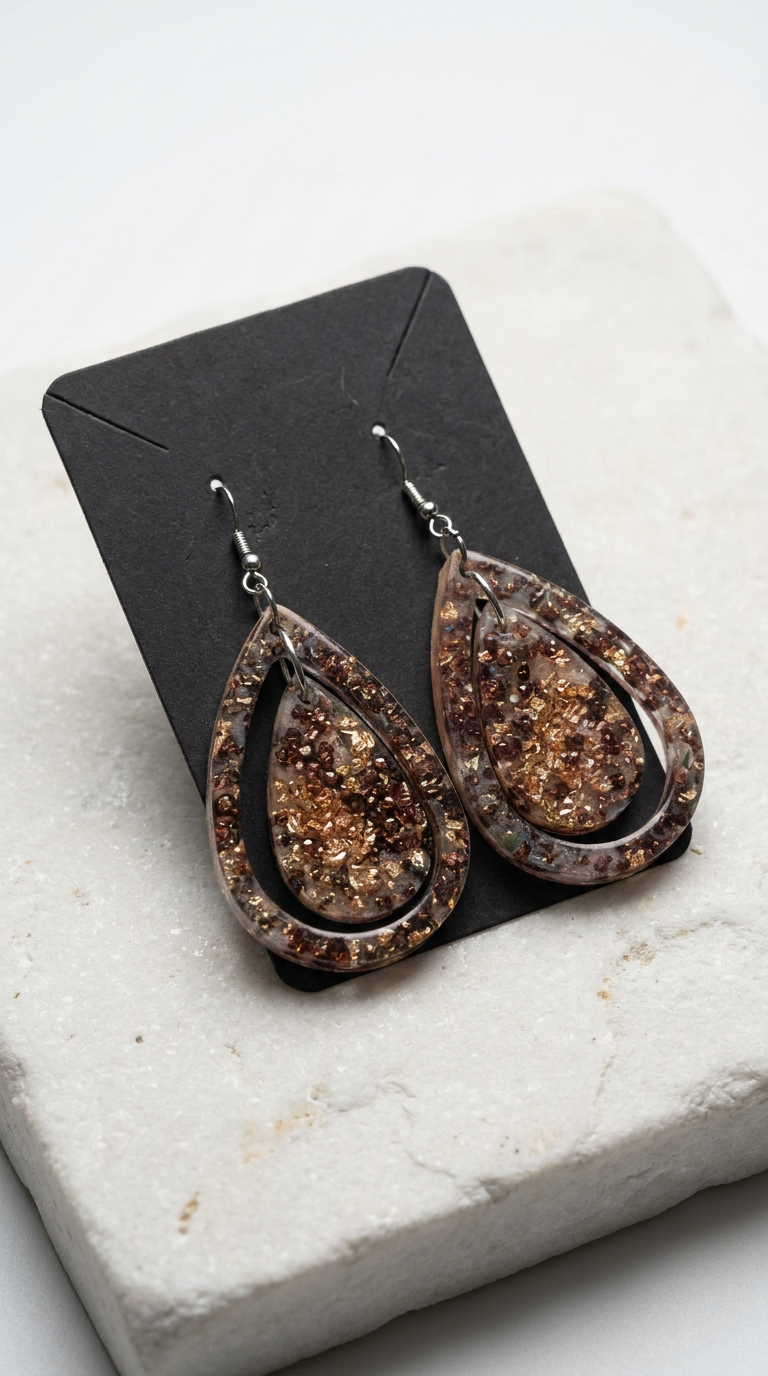 Velvet Alchemy: Phoenix Dust Hoops