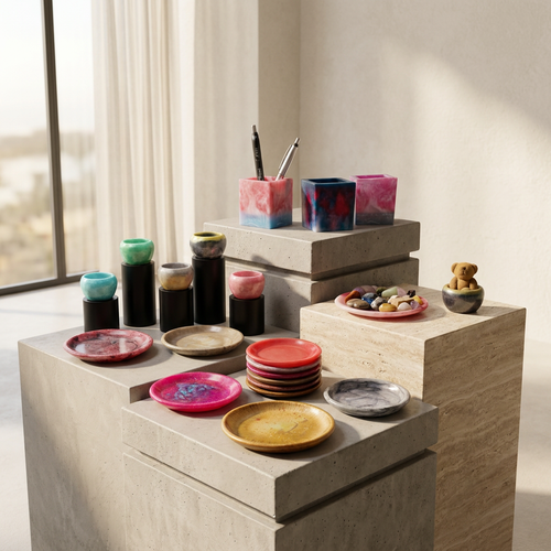 Velvet Alchemy: Artisan Resin Plates
