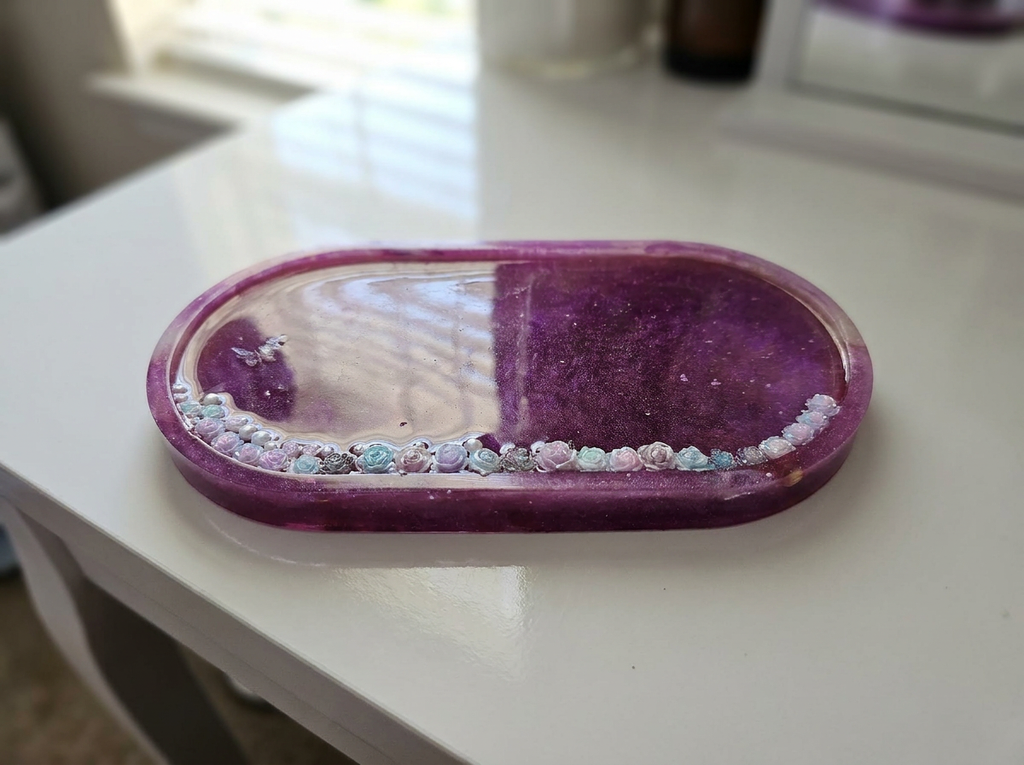 Velvet Alchemy: Pearled Rose LOVE Tray